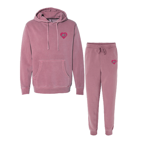 MB Heart Logo Embroidered Sweatsuit Set Michael Buble Official Store